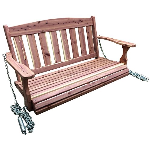 AmeriHome USA Amish Made Cedar Porch Swing