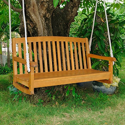 International Caravan Royal Tahiti Acacia 48 in Hanging Porch Swing