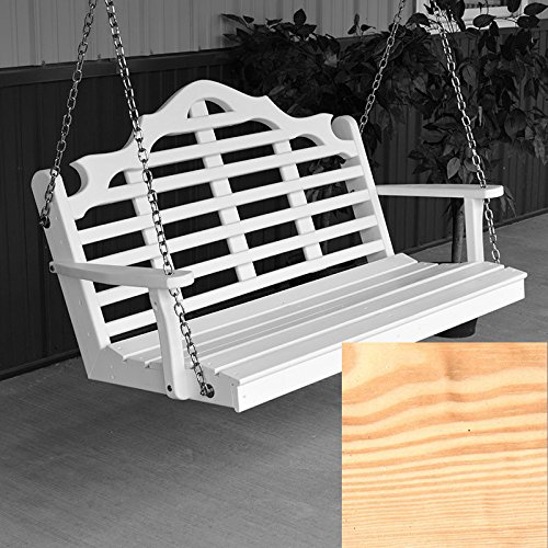 A&ampl Furniture Co Marlboro Porch Swing 4 Foot Unfinished