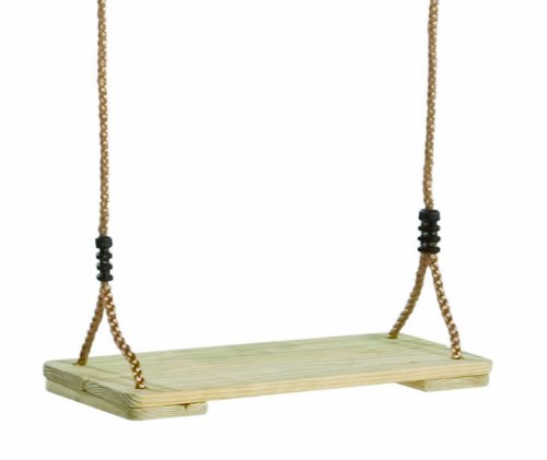 Garden Games Pine Wooden Swing Seat with Nylon Ropes