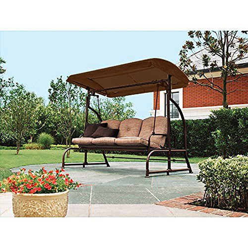 BROWN Replacement Canopy for Walmarts Sand Dune 3-Seater Swing