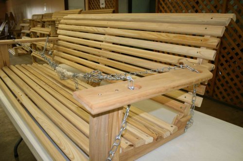 Cypress 5 Handmade Porch Swing