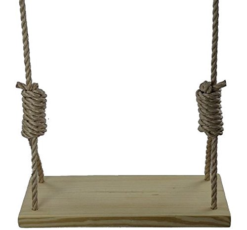 Deluxe 22&quot 4 Hole Wooden Tree Swing Kids Adult Outdoor Indoor