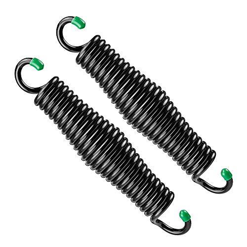 SwingMate Porch Swing Springs - 600 Lbs Capacity for Heavy-Duty Suspensions Safe for Hammock Chairs or Ceiling Mount Porch Swings - American Made - Rust Resistant Classic Black