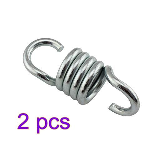 Yardwe 2 PCS Hammock Chair Spring Heavy Duty Hammock Swing Spring for Porch SwingHanging Chairs Stainless Steel Extension Spring 7mm