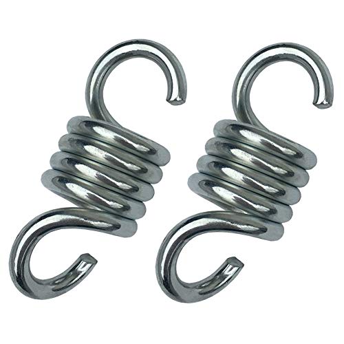 glasstore Chair CpringHammock Chair Spring Heavy Duty Suspension Hooks Spring Coil Heavy Duty Bag Spring for Porch Swings Hanging Chairs2pcs 7mm