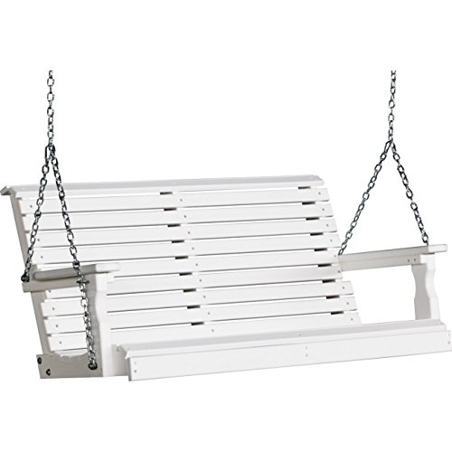 LuxCraft Rollback 4ft Recycled Plastic Porch Swing