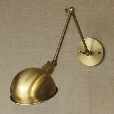 Ding Aged Brass 1 Light Swing Arm Wall Sconce