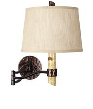 Pacific Coast Lighting Birch Tree Swing Arm Wall Lamp In Natural