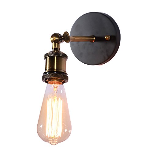 My Canary Vintage Industrial Wall Sconce Light, Metal Home Wall Decor Simple Single Swing Wall Lamp, Retro Rustic