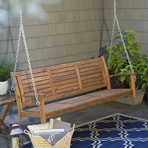 Coral Coast Norwood 5 ft Outdoor Horizontal Slat Back Porch Swing