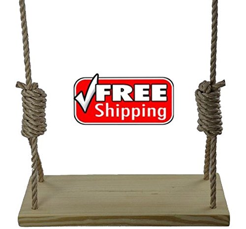 Premium 235&quot4 Hole Wooden Tree Swing Kid Adult Outdoor Porch