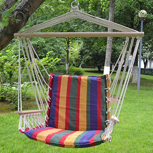 New Cotton Hanging Air Chair Hammock Porch Swing Stripe colorful