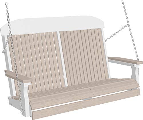 LuxCraft Classic Highback 4ft Recycled Plastic Porch Swing