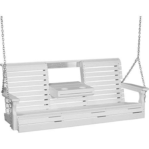 LuxCraft Rollback 5ft Recycled Plastic Porch Swing