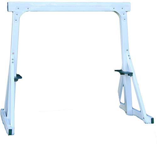 Wildridge Outdoor White Recycled Plastic Porch Swing Stand - Ships in 10-14 Business Days