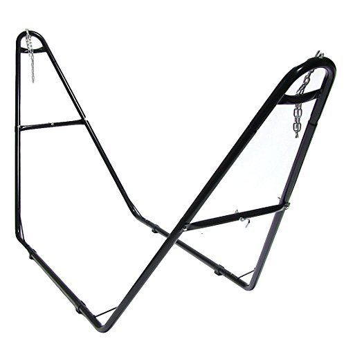 Sunnydaze Universal Multi-Use Steel Hammock Stand Fits Hammocks 9 to 14 Feet Long 440 Pound Capacity