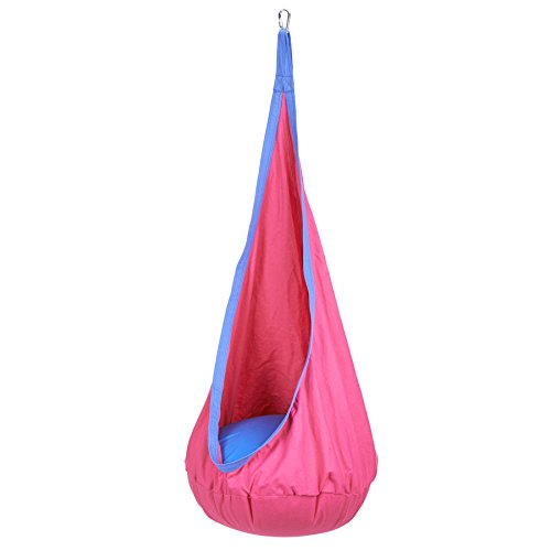 Pinty Indoor Outdoor Kid Child Hanging Chair Swing Seat Hammock Nook Tent Rose