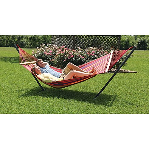 Texsport Cedar Point Extra-Wide Double Hammock with Stand