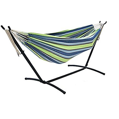 Tylors Garden Double Hammock with Steel Stand Capacity - 480 lbs Oasis