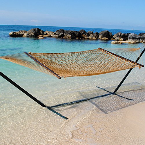 Caribbean Rope Hammock In Tan