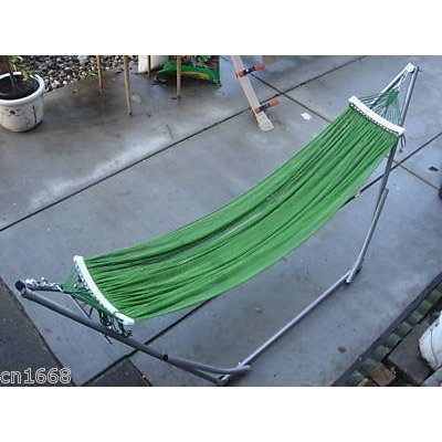 Indooroutdoor Ban Mai Adult Hammock Swing Bed With Adjustable Medium Duty Metal Frame 72&quot For Adult Under 6 Feet