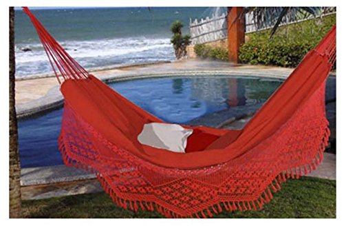 Large Caliente Brazilian Hammock with Fringe