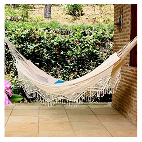 XL Brazilian Fabric Hammock with Fringe