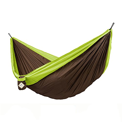 Zxcvlina Hammock Outdoor and Indoor Double Parachute Hammock Ultralight Camping Rollover Swing Air Hit Color with Space-Saving Steel Stand