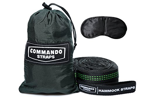 2016 Newestquotcommando Straps&quot Hammock Tree Straps Xxl Long Ultralightamp Adjustable Loops No-stretch Polyester
