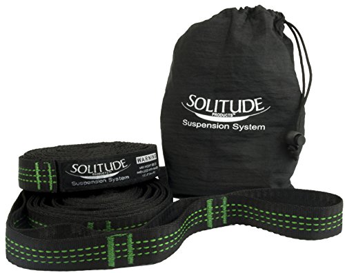 Solitude Hammock Tree Straps System Heavy Duty Extra Long Lightweight Suspension Kit Adjustable 100 Polyester