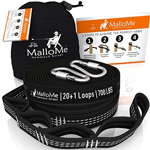 Xl Hammock Straps - Hammock Tree Straps Set Versatile 2000 Lbs Heavy Duty 40 Loopsamp 100 No Stretch Suspension