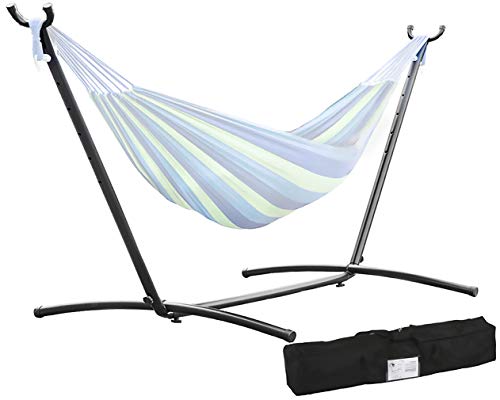 Hammock Stand Portable Heavy Duty Hammock Stand Portable Steel Stand Only for Outdoor Patio or Indoor with Carrying Case