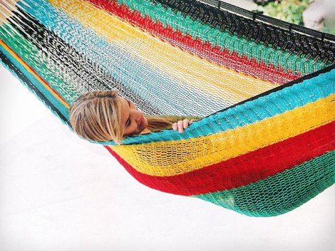 Mayan Family Outdoor Hammock Extra Large and Durable - Hot Colors