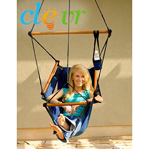New Deluxe Hammock Hanging Patio Tree Sky Swing Chair Outdoor Porch Lounge