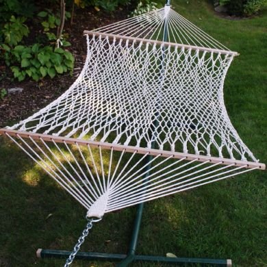 Single Cotton Rope Hammock Without Stand