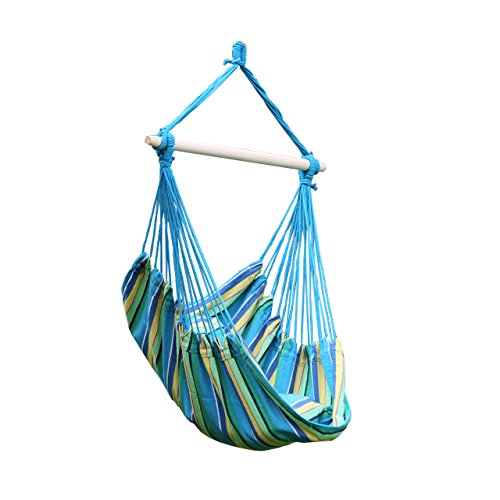 Apricis Hanging Hammock Chair Swing With Two Cushions 34 Inch Wide Seatincluded Hanging Hardwaresuit For Any