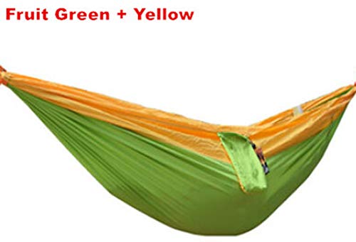 Visible Wind 300kg Load Outdoor Hammock Double Parachute Cloth Hammock Hammock 260 130 cm Single HammockBrown