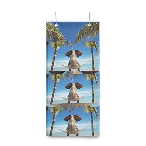 ALAZA Over The Door Closet Organizer Sitting A Hammock Wall Hanging Storage Bags with 3 Pockets for Bedroom Bathroom