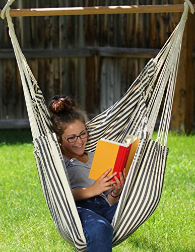 Authentic Brazilian Hammock, Large Hanging Rope Chair Swing (hand Made In Brazil) For Yards, Bedrooms, Porches