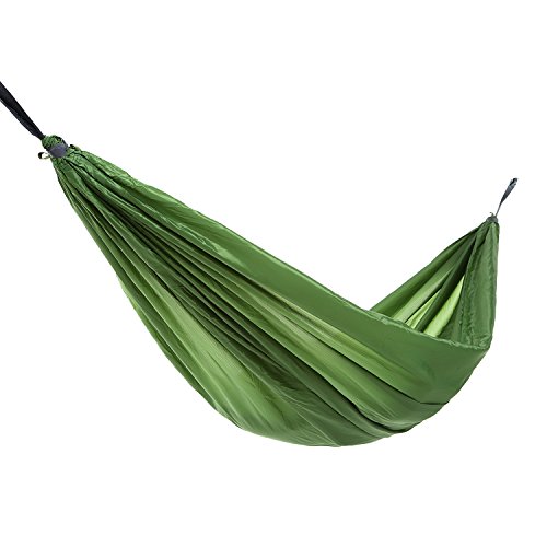 WEANAS Premium Parachute Nylon Portable Hammock Size 106 X 59 Breathable Lightweight Compact for Outdoor Camping Travel Garden Backpacking Green