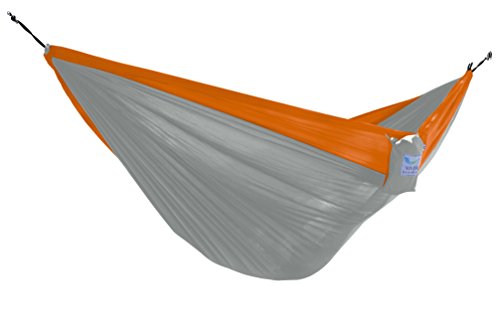 Vivere Parachute Nylon Single Hammock GreyOrange