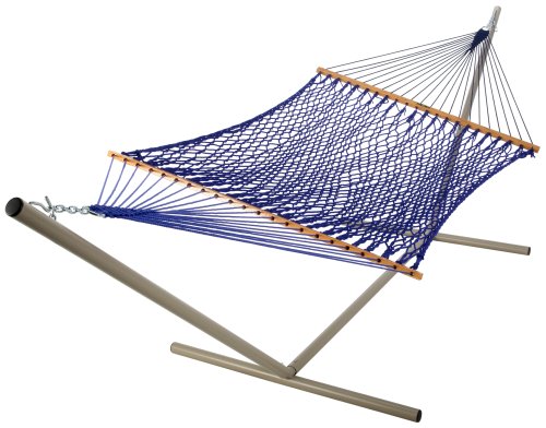 Pawleys Island 13dckb Duracord Rope Hammock Coastal Blue Large