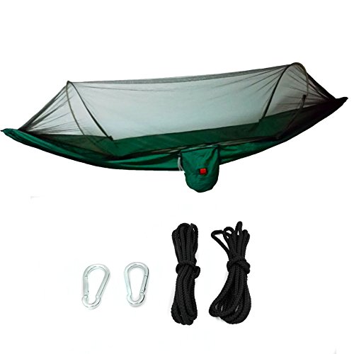 C-caravan Portable High Strength 70d Nylon Taffeta Jungle Camping Hammock Hanging Bed With Mosquito Net Sleeping