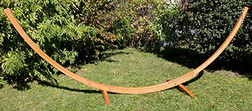 Bamboo Arc Hammock Stand For All Hammocks - 145 Foot Heavy Duty Wooden Stand By Hammock Universe - Strong Solid