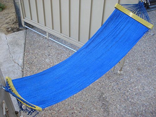 Indooroutdoor Kids Hammock Swing Bed 48 Long Blue Color for Kid Under 4 Feet Tall