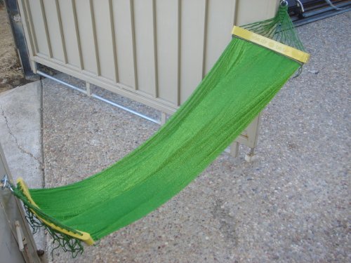 Indooroutdoor Kids Hammock Swing Bed 48 Long Green Color for Kid Under 4 Feet Tall