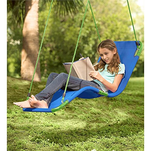 Polypropylene Kids Chair Hammock 200 Pounds Weight Capacity - Blue