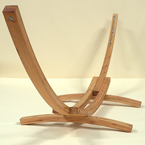 Wood Arc Hammock Stand - 13 Feet - 450lbs - Siberian Larch