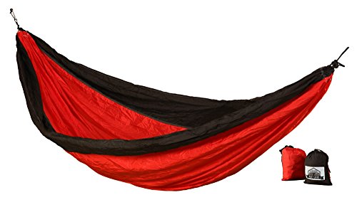 Jumbo Ree-lax Double Hammock - Portable Nylon Parachute Material - Bicycling Camping Hiking Backpacking Or